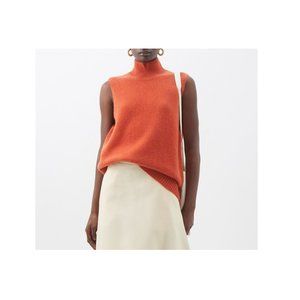 MOTIVI top sweater vest  sleeveless turtle neck knit size L (M)